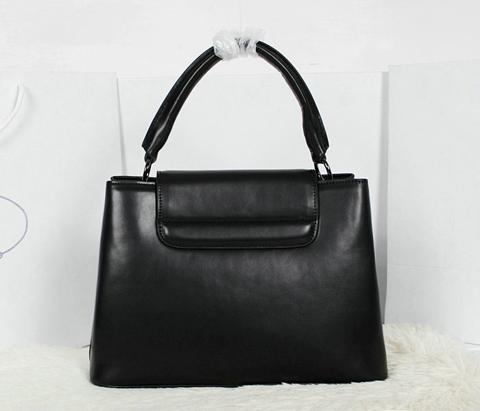 2014 Prada calf leather tote bag BN2603 black